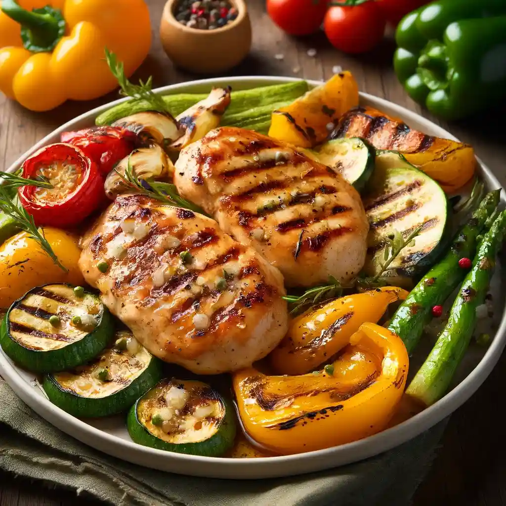 Grilled Chicken with Vegetables